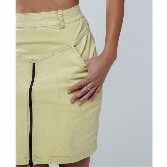 PEACE FITS Dresses & Skirts - PEACE FITS ✌️ Pencil Skirt - Khaki Acid Wash